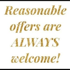 All Reasonable offers welcome!